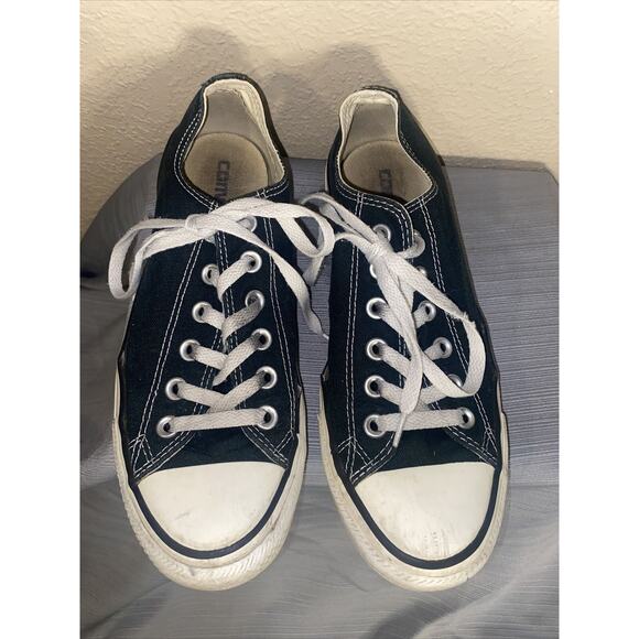 Used Women’s Men’s Unisex CONVERSE All Stars Black Shoes Size 8 (Mens 6) - Picture 3 of 12